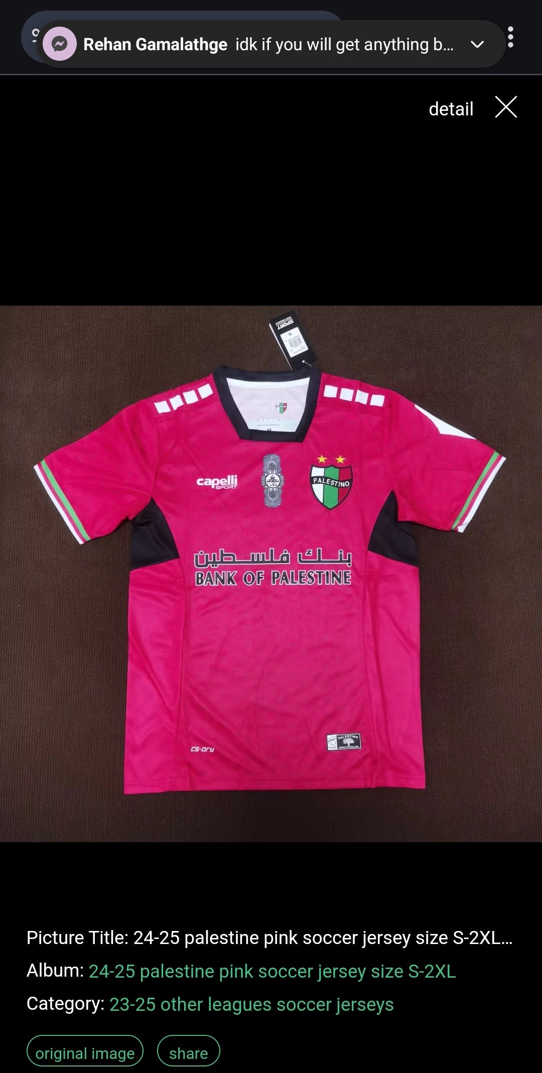 Palestine Third Soccer Jersey - 2024/25