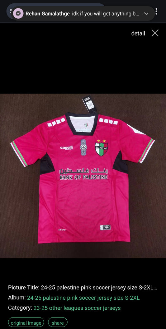 Palestine Third Soccer Jersey - 2024/25