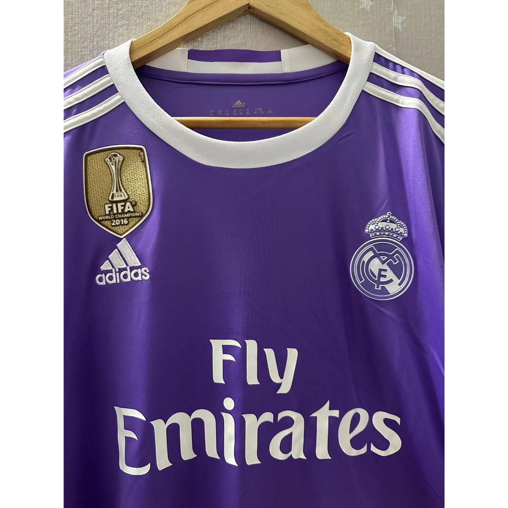 16-17 Real-Madri RONALDO BENZEMA SERGIO RAMOS High Quality Custom Retro Football Jersey T-Shirt