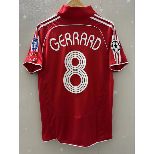 06-07-08 Liver-p TORRES GERRARD Top Quality Home Retro Football Jersey custom T-shirt