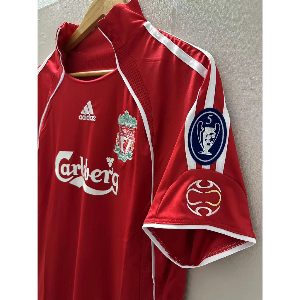 06-07-08 Liver-p TORRES GERRARD Top Quality Home Retro Football Jersey custom T-shirt