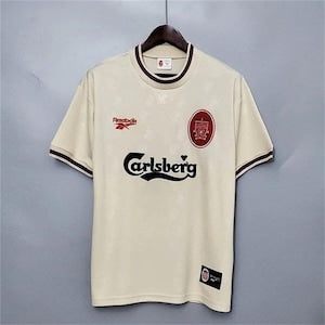 1996-97 Liverpool away Football Jersey,Soccer Jersey, Sweatshirt, Football, Retro Shirt, Vintage, Short Sleeve, Retro Jersey