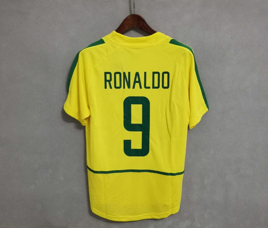 Brazil 2002 Home Jersey - Iconic Retro World Cup Champions Shirt - Vintage Brazil Football Kit