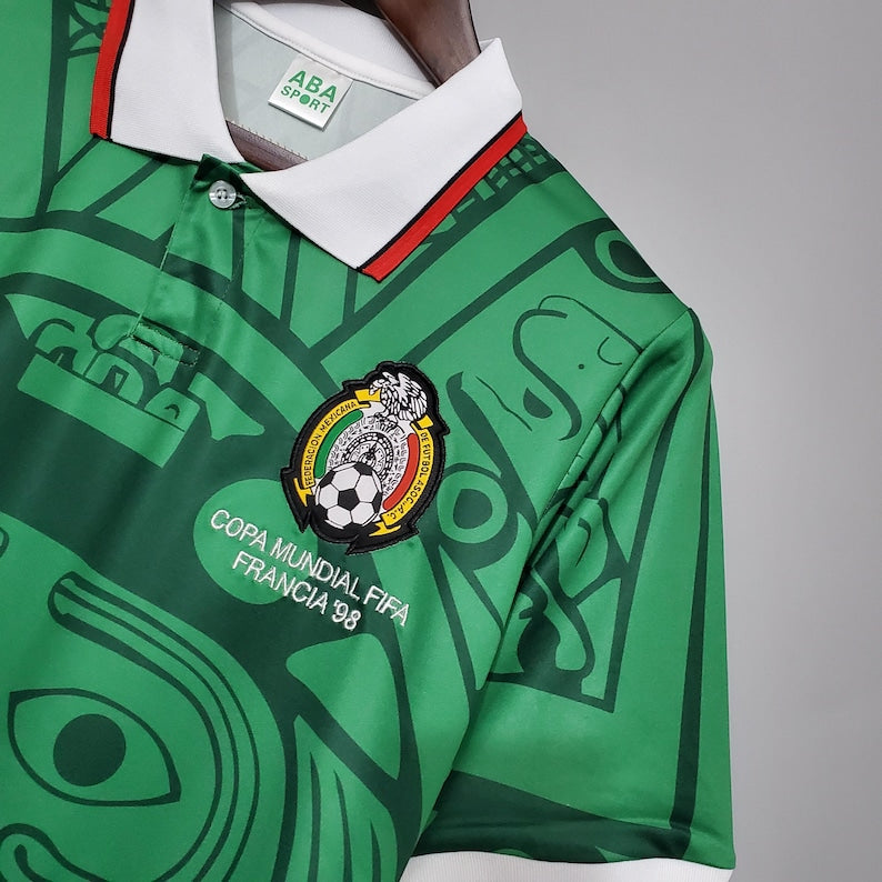 Mexico 1998 Home Jersey - Retro Classic World Cup Shirt - Vintage Mexican Football Kit