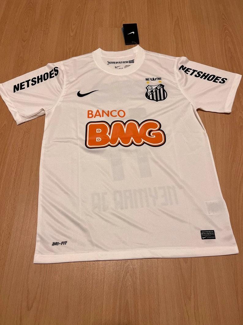 Neymar JR 11 Santos FC Home Retro Jersey 2011-2012, Neymar JR Inspired Football Shirt, Neymar Soccer Jersey, Neymar Vintage Football Kit