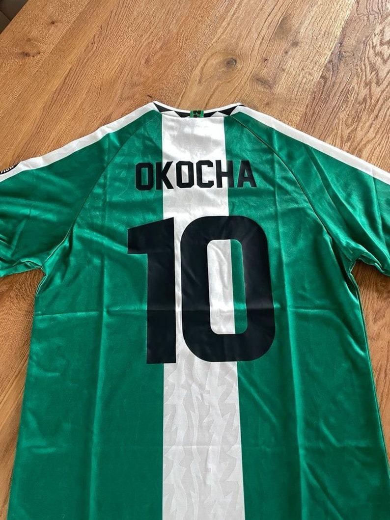 Retro Nigeria 1996 Okocha retro jersey classic shirt , Retro Nigeria Jersey , Retro Football Shirt