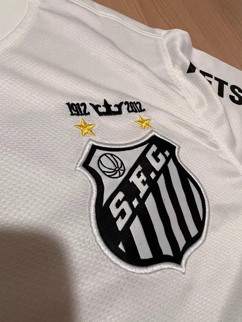 Neymar JR 11 Santos FC Home Retro Jersey 2011-2012, Neymar JR Inspired Football Shirt, Neymar Soccer Jersey, Neymar Vintage Football Kit