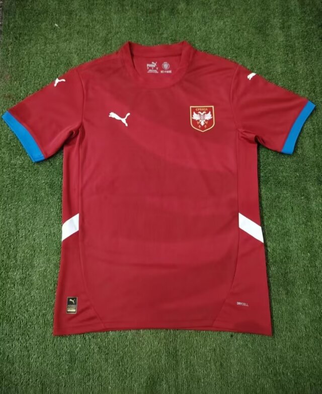 Serbia Home Soccer Jersey - 2024/25