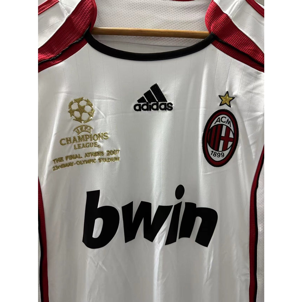 06-07 AC Milan Top Quality Away Retro Soccer Jersey custom T-shirt Football Jersey KAKA PIRLO MALDINI