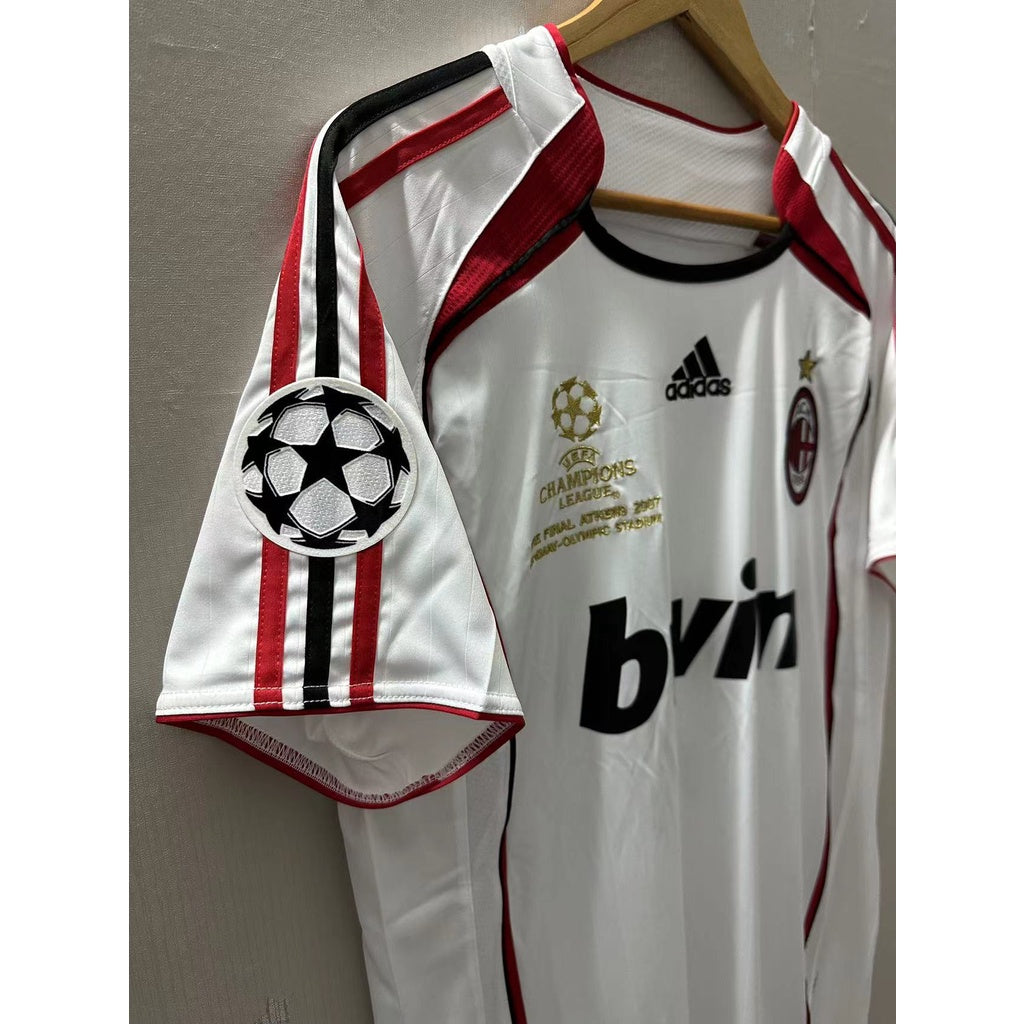 06-07 AC Milan Top Quality Away Retro Soccer Jersey custom T-shirt Football Jersey KAKA PIRLO MALDINI