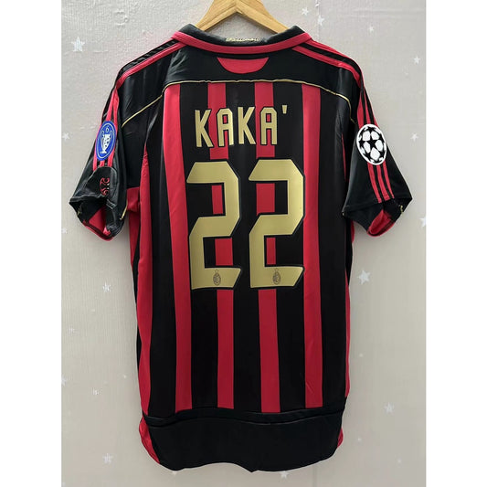 06-07 AC MILAN KAKA MALDINI Top Quality Home Retro Football Jersey custom T-shirt RONALDO INZAGHI PIRLO