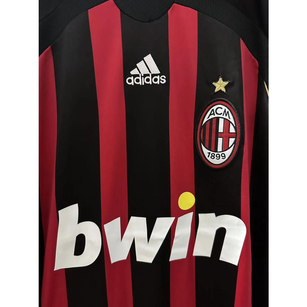 06-07 AC MILAN KAKA MALDINI Top Quality Home Retro Football Jersey custom T-shirt RONALDO INZAGHI PIRLO