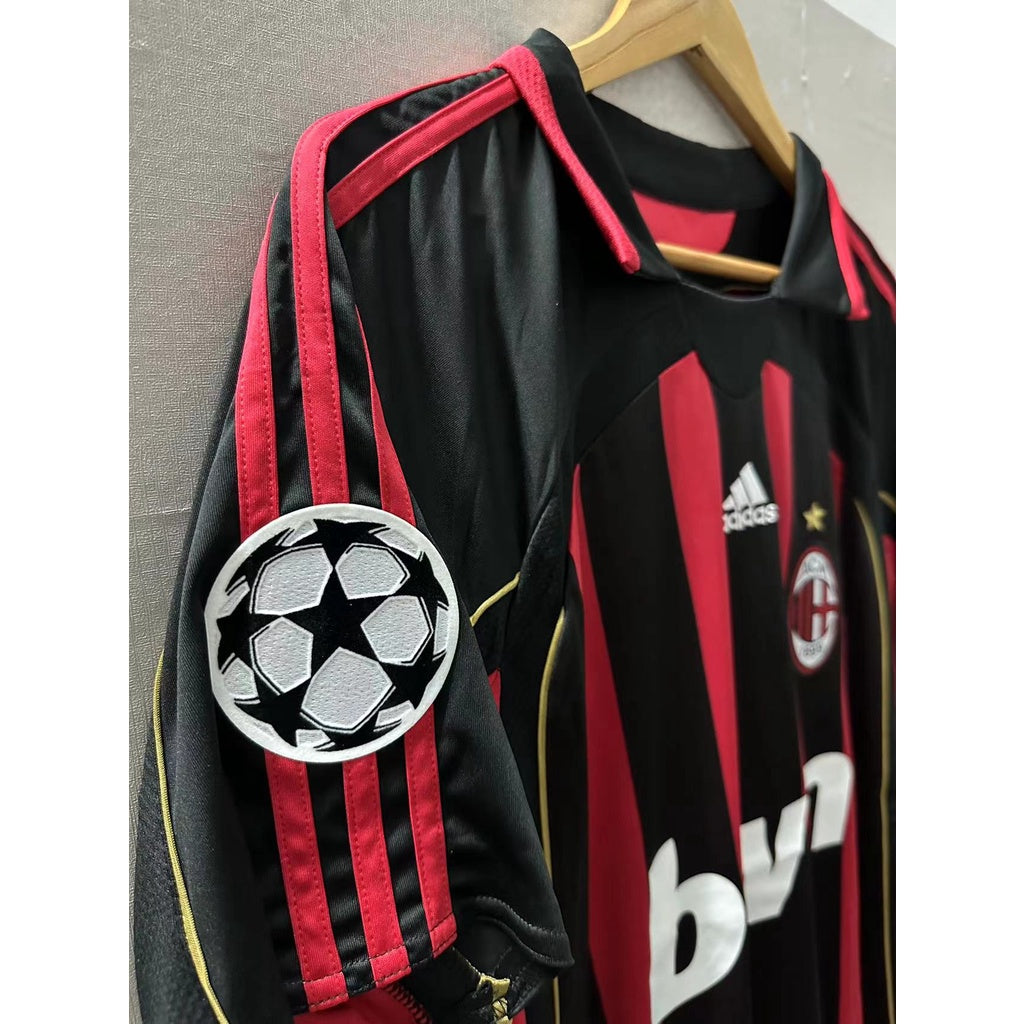 06-07 AC MILAN KAKA MALDINI Top Quality Home Retro Football Jersey custom T-shirt RONALDO INZAGHI PIRLO