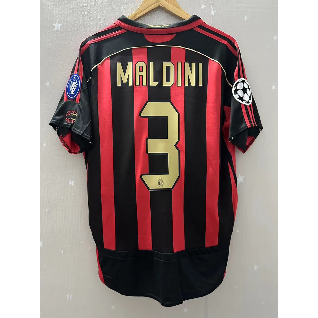 06-07 AC MILAN KAKA MALDINI Top Quality Home Retro Football Jersey custom T-shirt RONALDO INZAGHI PIRLO